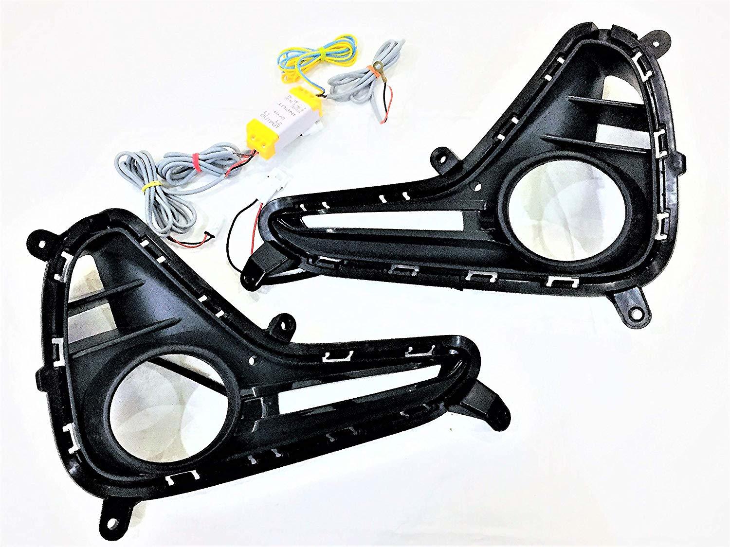 Autofasters Car Drl Fog Light For New Hyundai I10 Grand