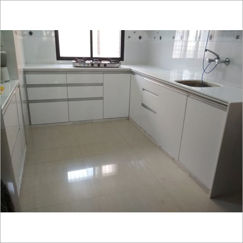 Corian J Modular Kitchen With Shutter Carpenter Assembly