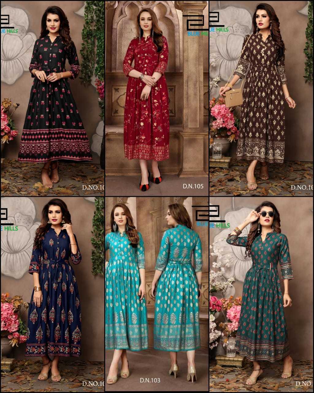 Rayon Foil Print Kurti