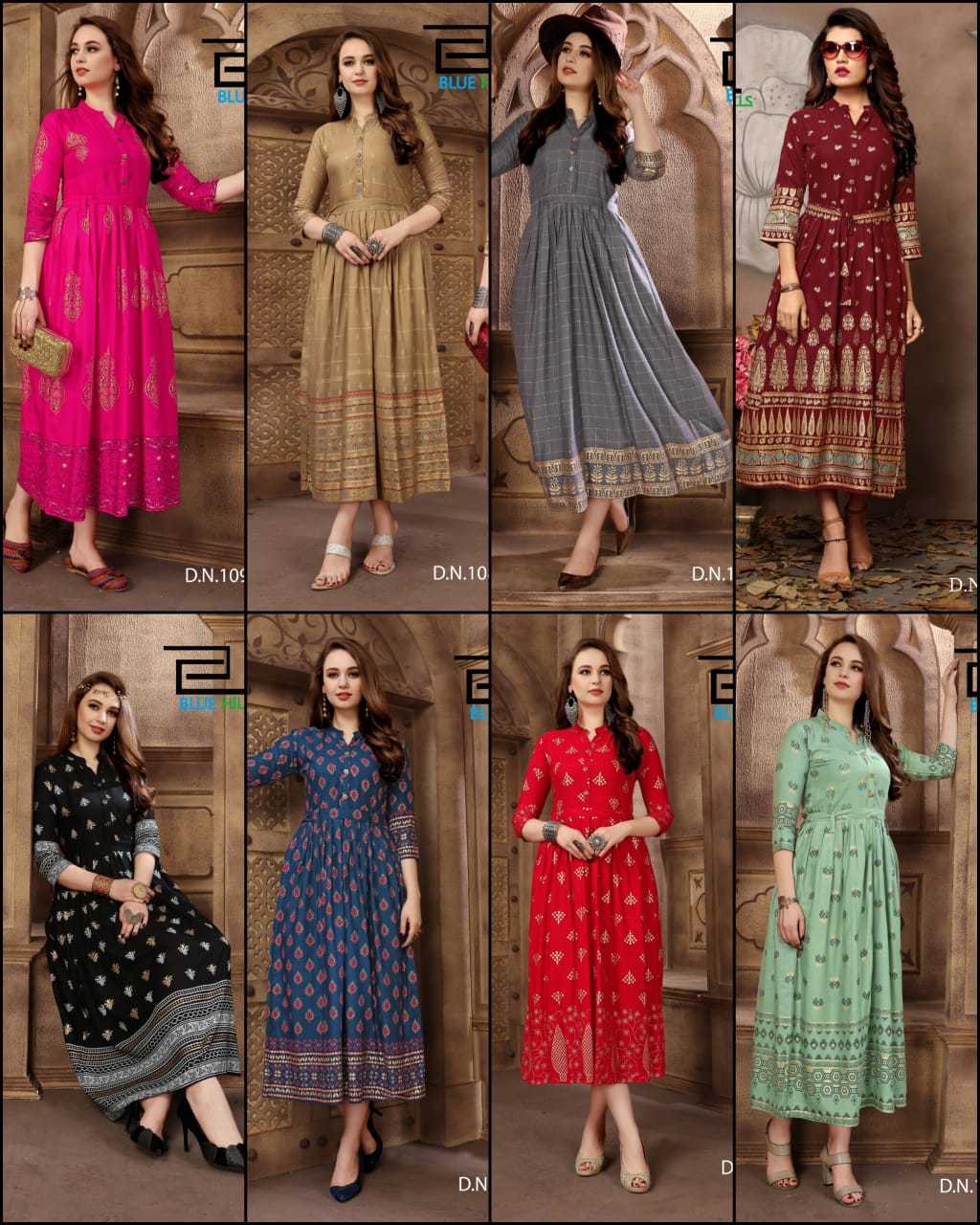 Rayon Foil Print Kurti