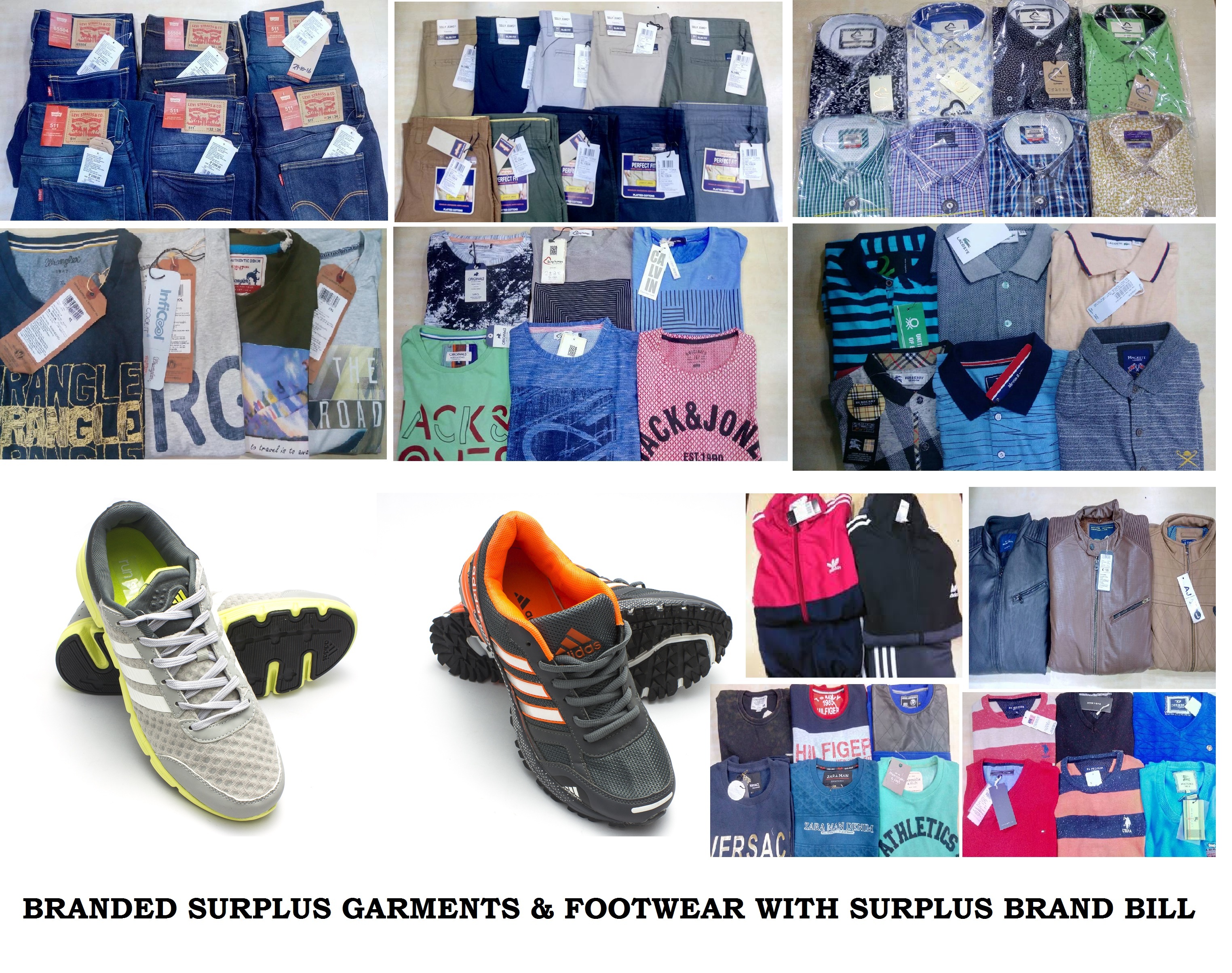 Breathable Customs Seized Branded Shirts