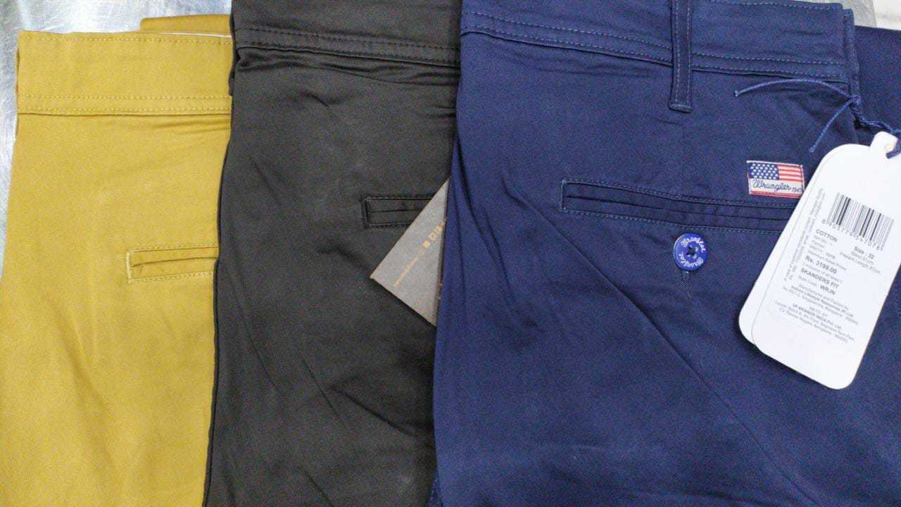 Branded Chinos Trousers - Cotton, Waist Size 30 To 38 | Stretchable, Regular Fit, Multiple Colors, Zipper Fly, Three Pockets, Washable, Men's Casual Wear