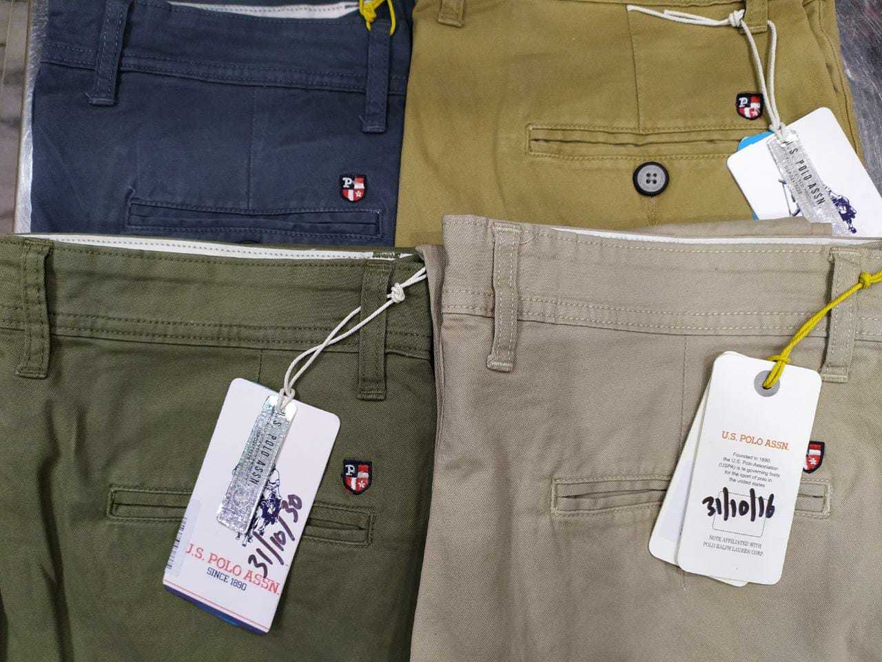 Branded Chinos Trousers - Cotton, Waist Size 30 To 38 | Stretchable, Regular Fit, Multiple Colors, Zipper Fly, Three Pockets, Washable, Men's Casual Wear