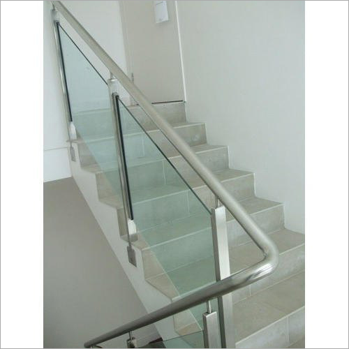 Polished Stainless Steel Glass Balcony Railing