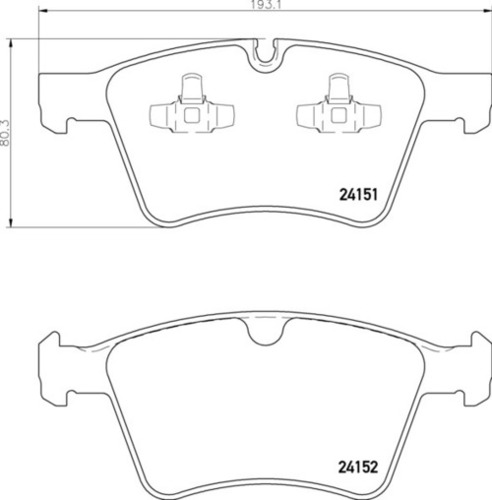 Merc FR Brake Pads