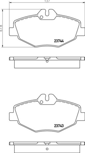 Merc FR Brake Pads