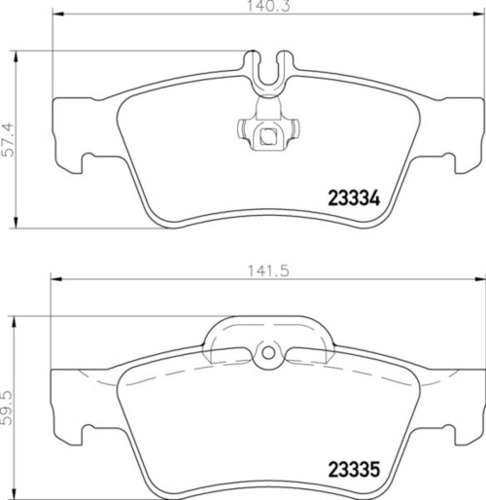 Merc RR Brake Pads