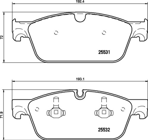 Merc FR Brake Pads