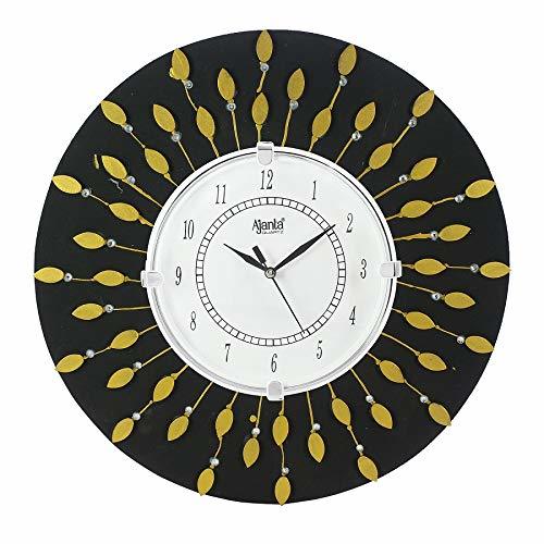 Wooden Wall Clock - 12 Inch Handmade Multicolor Design | Exquisite Vintage Home Decor, Washable & Artistic Finishing