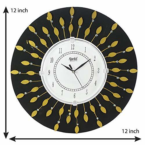 Wooden Wall Clock - 12 Inch Handmade Multicolor Design | Exquisite Vintage Home Decor, Washable & Artistic Finishing