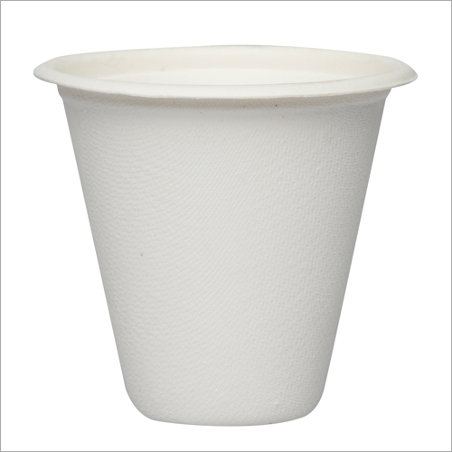 220 Ml Bagasse Cup - Bagasse Material, 220 Ml Capacity, White Color | Reliable And Eco-friendly Disposable Food Serving Solution