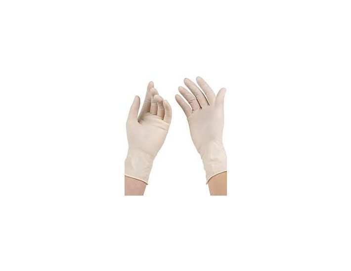 White Examination Gloves Pre-powdered
