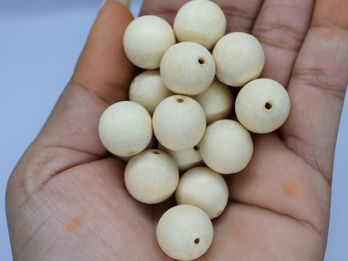 प्राकृतिक थोक लकड़ी के मोती