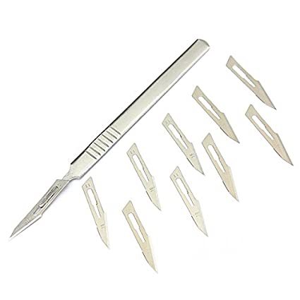 Surgical Blades - Stainless Steel, Sizes 9-36, Sterile Individual Foil Pack | Surgical Cutting Instruments For Precise Tissue And Skin Procedures