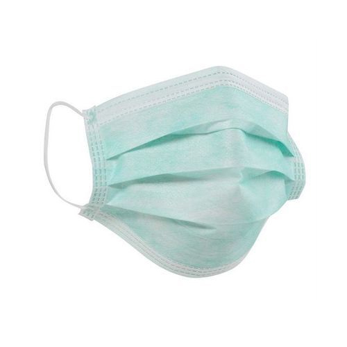 Disposable Face Mask - Non Woven, 7x4 Inch, Sky Blue | Waterproof, Cuffed, Sterilized, A Grade, Recyclable