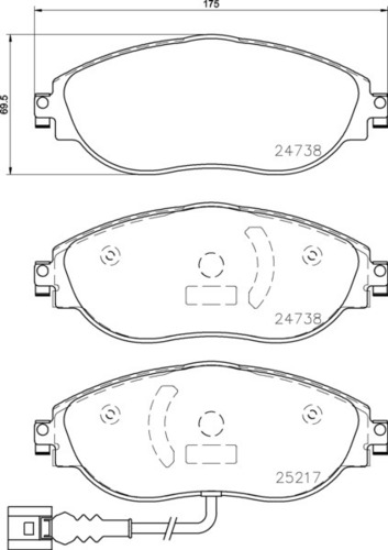 स्कोडा एफआर ब्रेक पैड