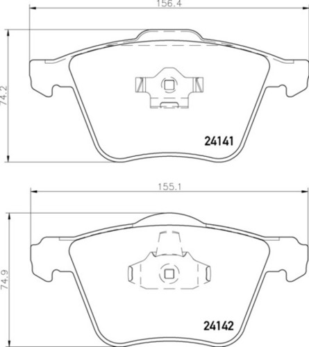 वोल्वो एफआर ब्रेक पैड