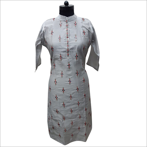 Spring Ladies Cotton Straight Kurti