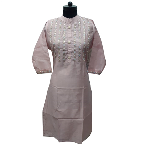 वॉशेबल लेडीज़ कैज़ुअल स्ट्रेट कुर्ती