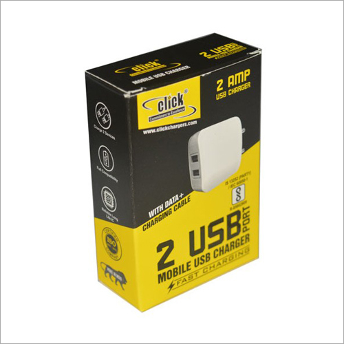 5v 2a Usb Charger With Double Usb Port - Premium Conducting Material, 1 Metre Cable Length, Ideal For Mobile Charging, 1 Year Warranty