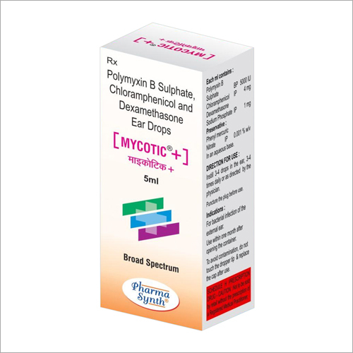 पॉलीमीक्सिन बी सल्फेट, क्लोरैम्फेनिकॉल और डेक्सामेथासोन ईयर ड्रॉप्स