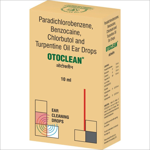 Paradichlorobenzene, Benzocaine, Chlorbutol And Turpentine Oil Ear Drops