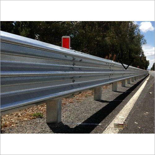 Non Portable And Durable Thrie Beam Crash Barrier
