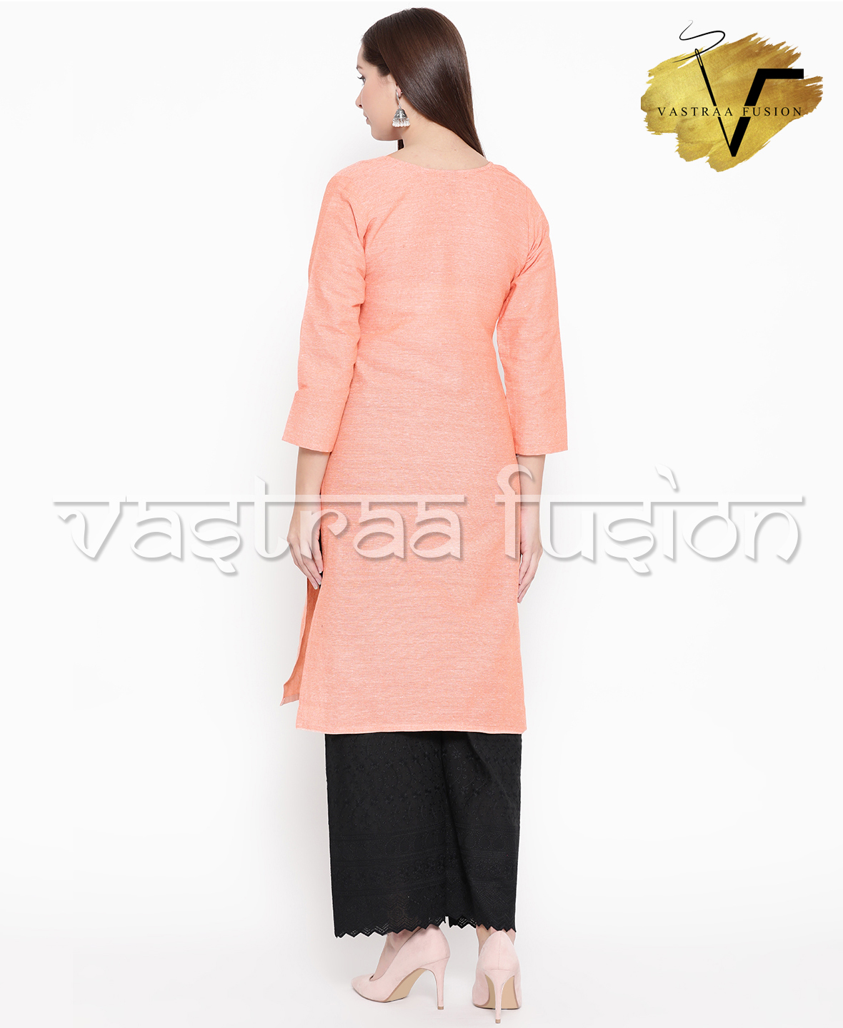 Khadi Look In Solid Colour South Cotton Kurti - Cotton Blended Fabric, Sizes 36-50 Inches, Available In 25 Colours | Casual, Festive, Washable, Regular Fit