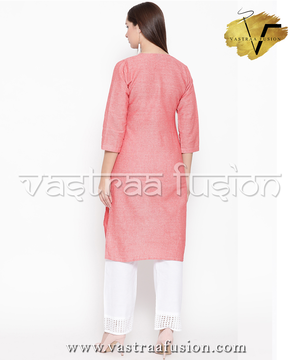 Khadi Look In Solid Colour South Cotton Kurti - Cotton Blend, Sizes 36 To 50 Inches, Available In 25 Colors, Regular Fit For Casual & Festive Wear