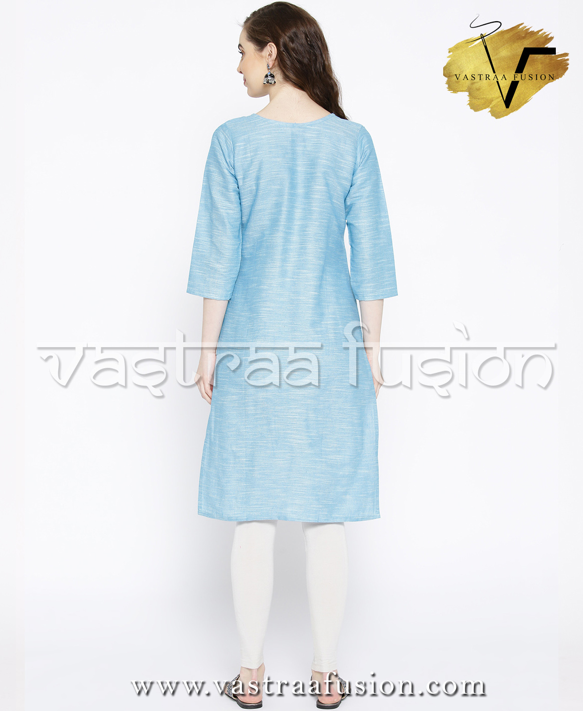 Khadi Look In Solid Colour South Cotton Kurti - Cotton Blended Jute Fabric, Sizes 36-50, Available In 25 Colors, Regular Fit, Ideal For Casual And Festive Occasions