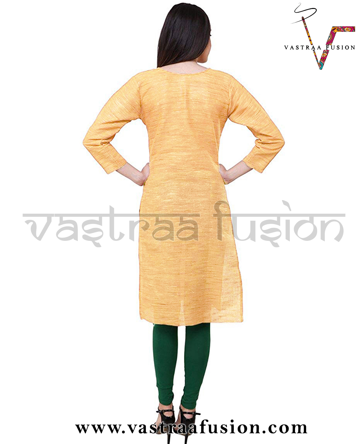 Khadi Cotton Kurti - Regular Fit Size 36 To 50 Inches | Available In 25 Colors, Casual And Festive Wear, Washable Fabric