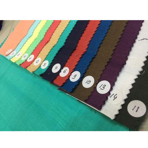 Linen Twill Plain Shirting Fabric