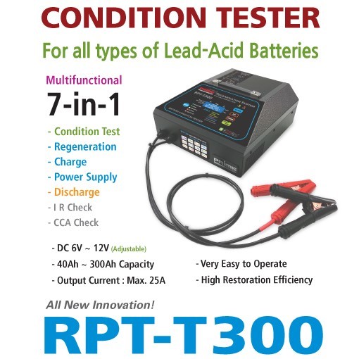 Rpt-t300 Battery Condition Tester Regeneration System - Dimension (L*w*h): 43*52*28 Centimeter (Cm)