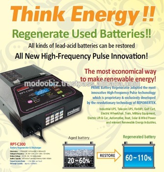 Battery Regeneration Technology - 43x52x28 Cm , 6-in-1 High Efficiency Regenerator With 25a Charge Mode And Real-time Monitoring
