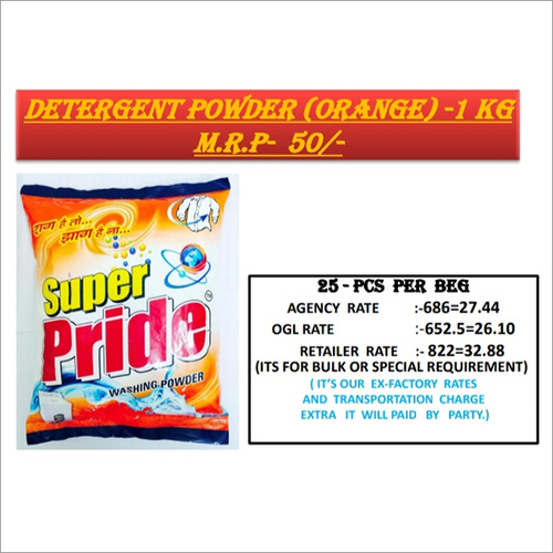 1 KG Orange Detergent Powder