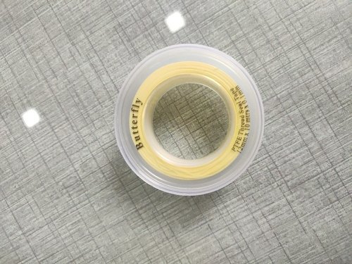 Super Ptfe Tape - 10 Meter Length, White Color, 12 Mm Width, 0.4 Mm Thickness | Single Side Adhesive, Hot Melt, Ideal For Sealing Gasses And Liquids