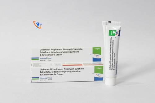 Clobetasol Propionate 0.005%W/W+ Neomycin Sulphate 0.10%W/W+Tolnaftate 1.0%W/W+Lodochlorhydroxyquinoline 1.0%W/W+Ketoconazole 2.0%W/W