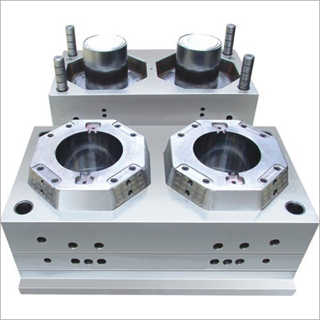 Bucket Moulds - Steel Material, Customized Dimensions | 2 Cavity, Polished Surface Finish, Standard Mould Base, Water Cooling, Hot Runner Gate System