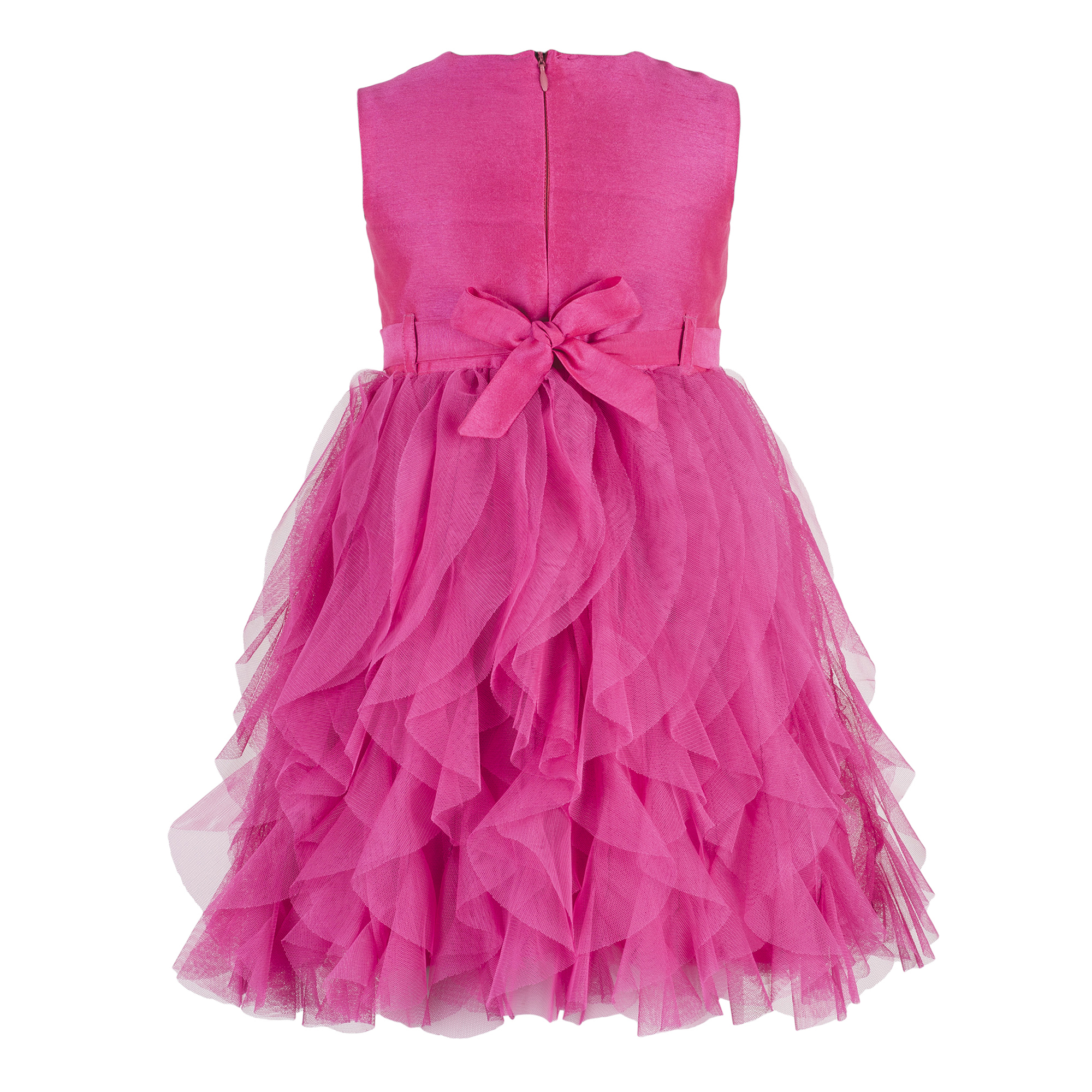 Kids Pink Waterfall Dress Age Group: 2-10 Years