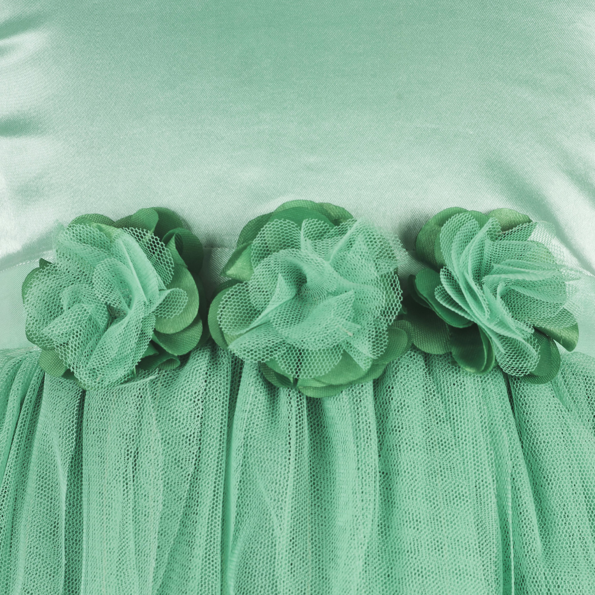 Kids Sea Green Waterfall Dress Age Group: 2-10 Years
