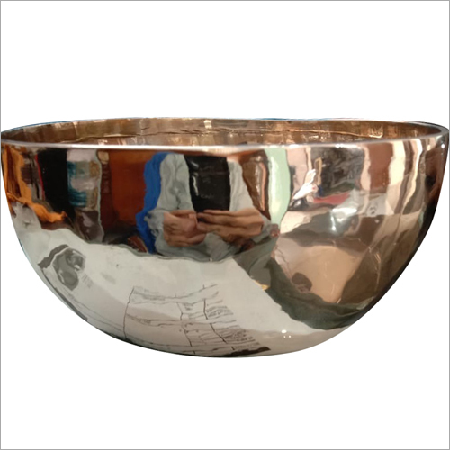 Copper Bowl - 10 Inches Diameter, Polished Finish | Round Shape, 2 Liters Capacity, 2 Pounds Weight