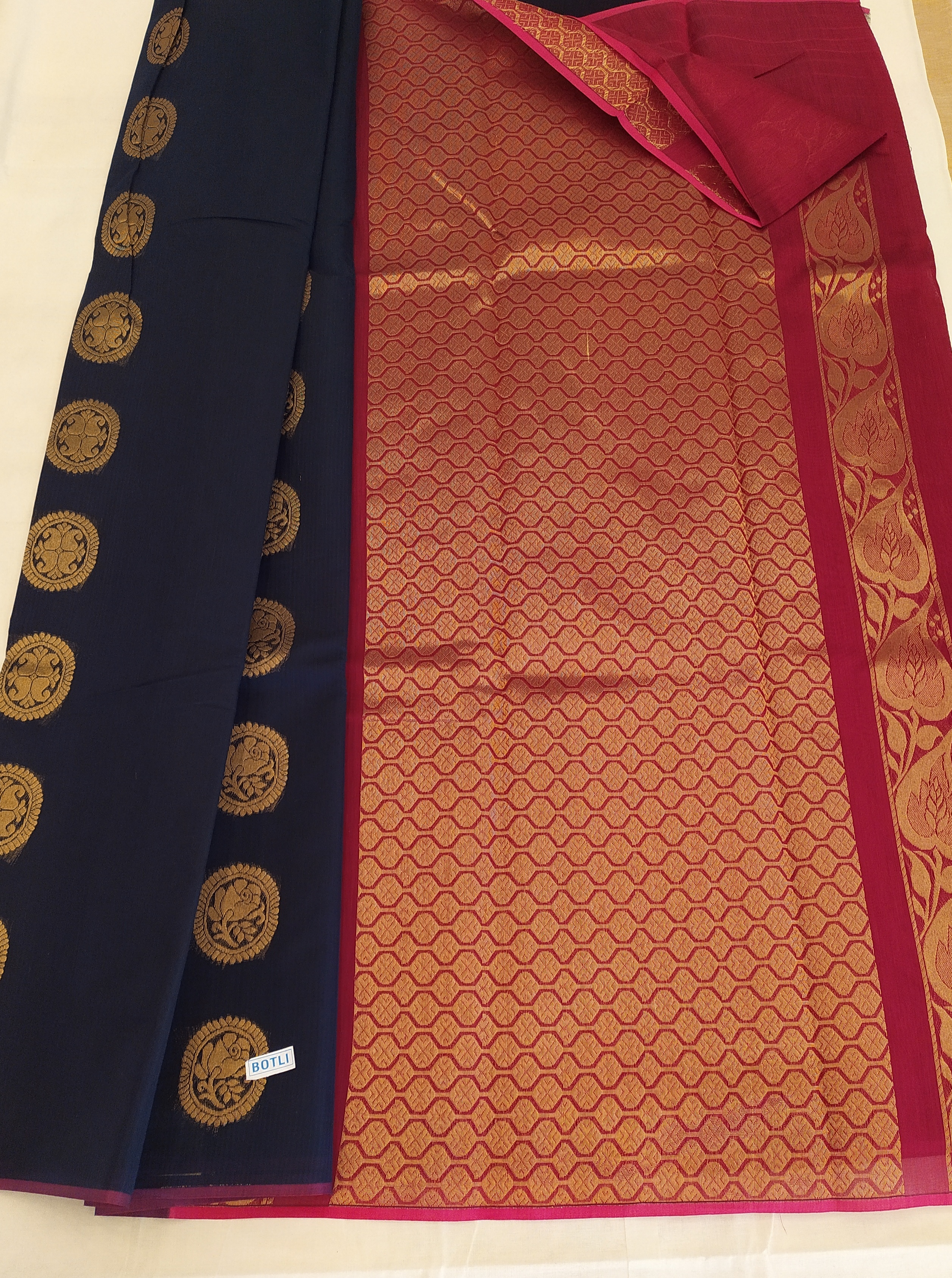Available In Multicolour Designer Kora Cotton Saree