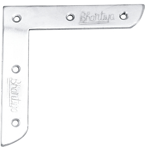 Table L Corner - Metal, Sizes 2, 2.5, 3, 4, 5 Inches, Color Silver, 14 & 16 Gauge Thickness, Bright Chrome and Zinc Plated Finish, Corrosion Resistant, Sturdy Design, Simple Installation