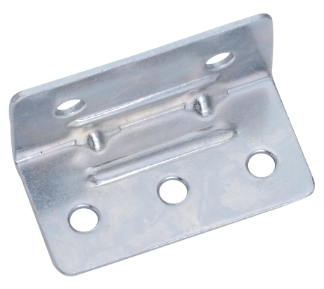 Five Hole L Corner - Metal, 1.75 Inch Size, Zink Plated Finish, 18 & 16 Gauge Thickness | Durable Iron Composition, Multiple Sizes Available