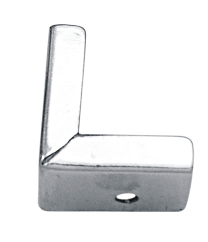 Glass Corner - Nickel Plated Iron, Various Sizes Available, Sleek Silver Color, 21 Gauge Thickness, Rust-Proof, High Strength, Easy to Install