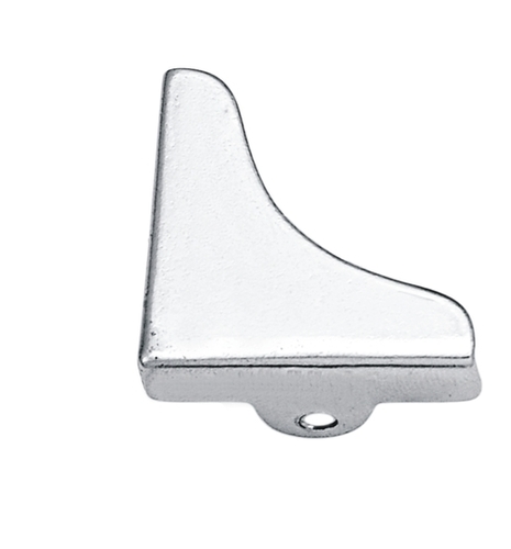 Metal Glass Corner - Color: Silver