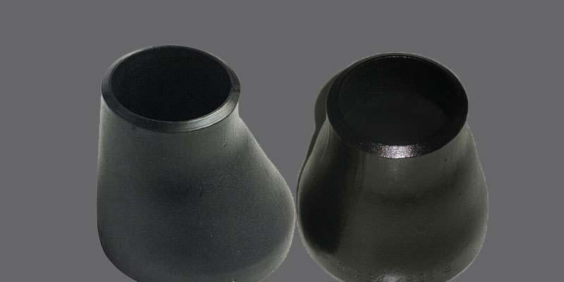 Concentric Reducer - Carbon Steel, Black Finish | Durable Design For Optimal Flow Control In Piping Systems