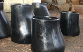 Concentric Reducer - Carbon Steel, Black Finish | Durable Design For Optimal Flow Control In Piping Systems