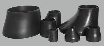 Concentric Reducer - Carbon Steel, Black Finish | Durable Design For Optimal Flow Control In Piping Systems