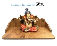 डिज़ाइन की गई दीवार लकड़ी का मंदिर